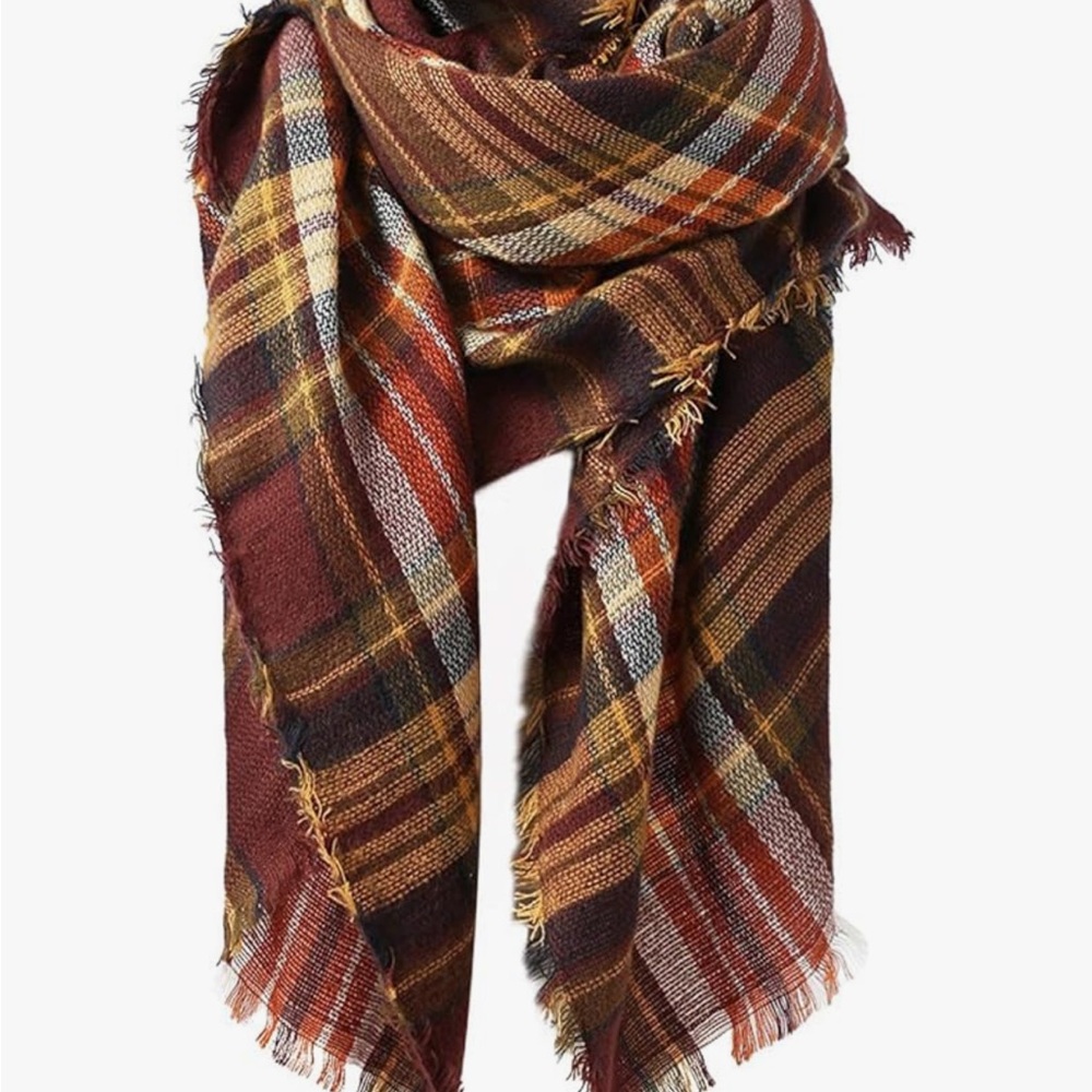 Plaid Scarf Set - Picture 8 of 9